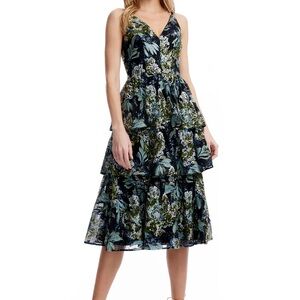 Floral Tiered Midi Dress
